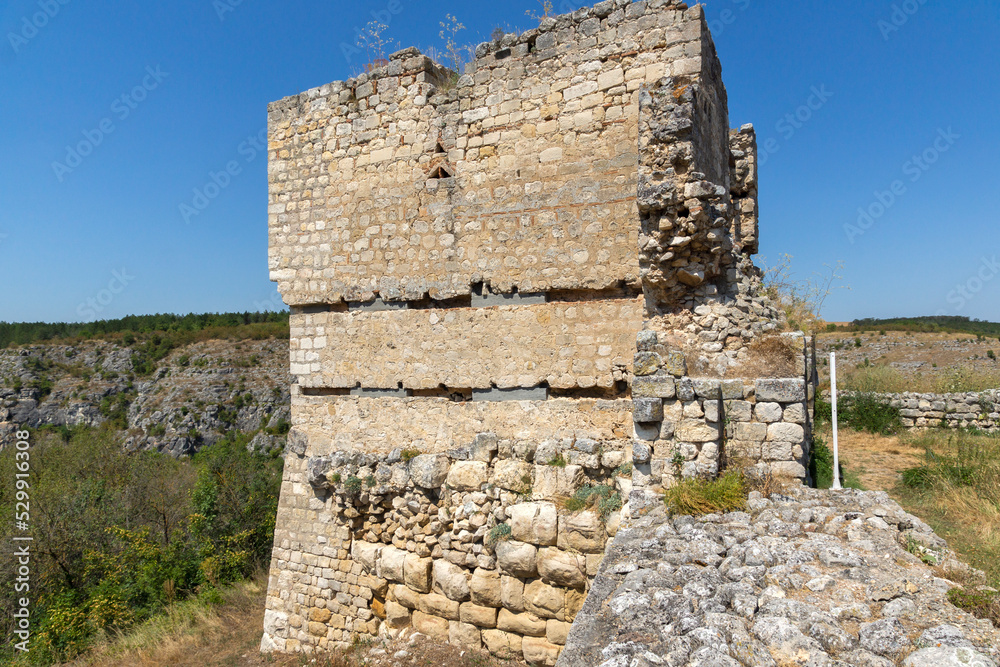 Ruins of medieval fortificated city of Cherven, Bulgaria