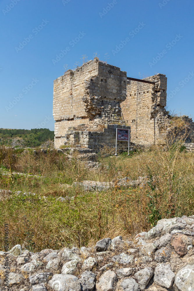 Ruins of medieval fortificated city of Cherven, Bulgaria