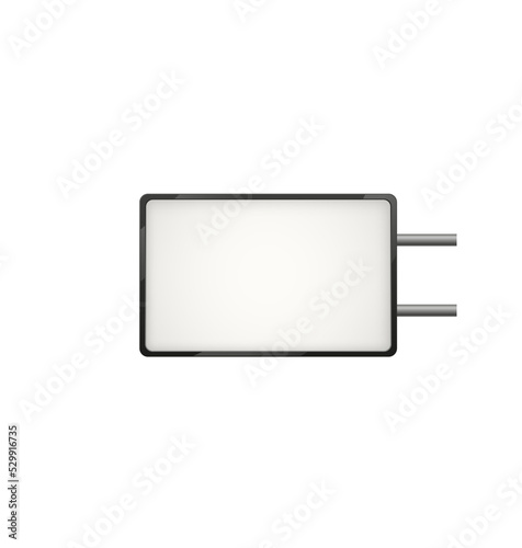 Light box, great design for any purposes. Office interior. Interior mockup. Vector illustration.
