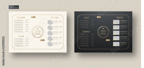 food menu flyer , restaurant menu template