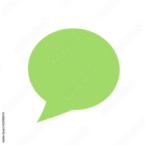 green comments balloon speech