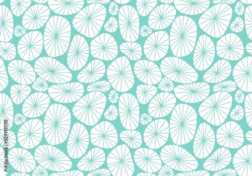 Abstract floral seamless geometric polka dots sea coral pattern for wrapping paper and kids clothes print and fabrics
