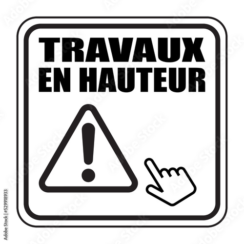 Logo travaux en hauteur.