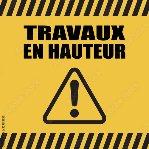 Logo travaux en hauteur.