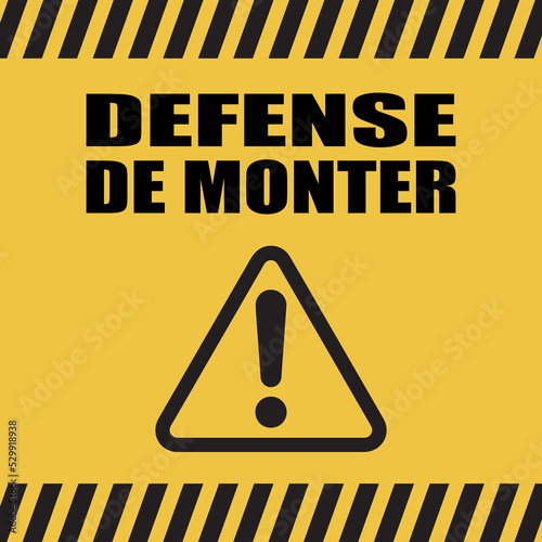Logo défense de monter.