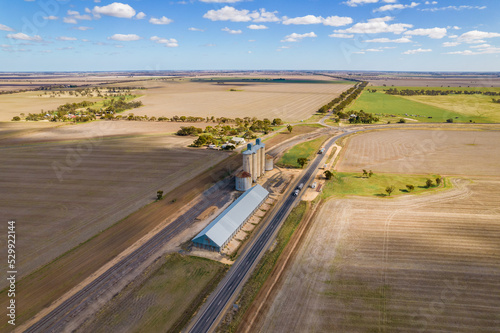 Looking at the silos and country side in the Mallee