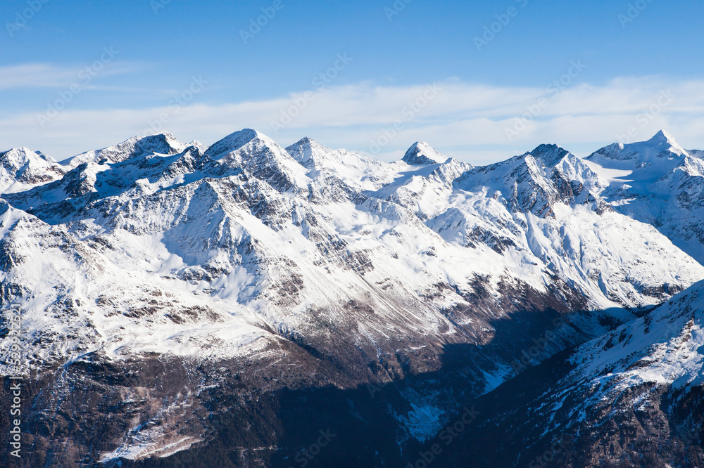 Mountain Range In Solden