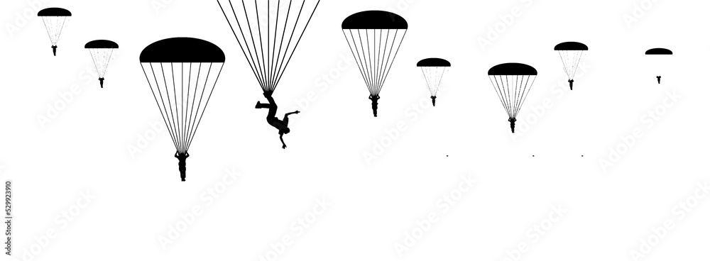 Having a bad day? I hope it isn’t as bad a day as this guy in this 3-D illustration is having. He gotten his foot tangled in his parachute and is decending upside down. Having a bad day? I hope it isn’t as bad a day as this guy in this 3-D illustration is having. He gotten his foot tangled in his parachute and is decending upside down.