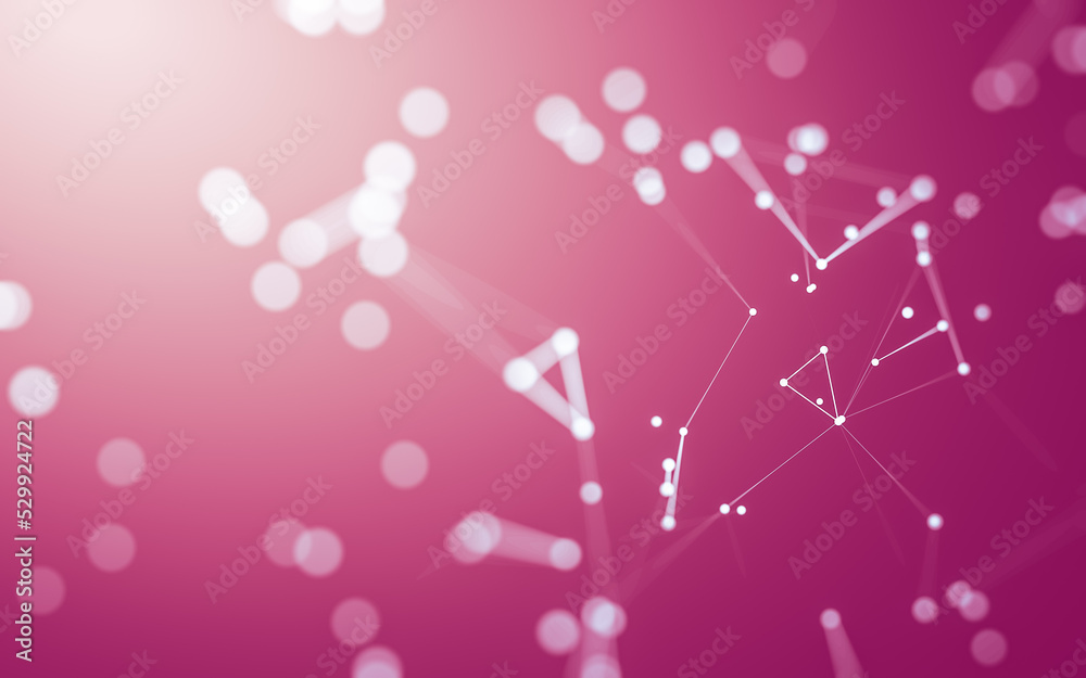 Abstract background. Molecules technology with polygonal shapes, connecting dots and lines. Connection structure. Big data visualization. Abstract background. Molecules technology with polygonal shapes, connecting dots and lines. Connection structure. Big data visualization.