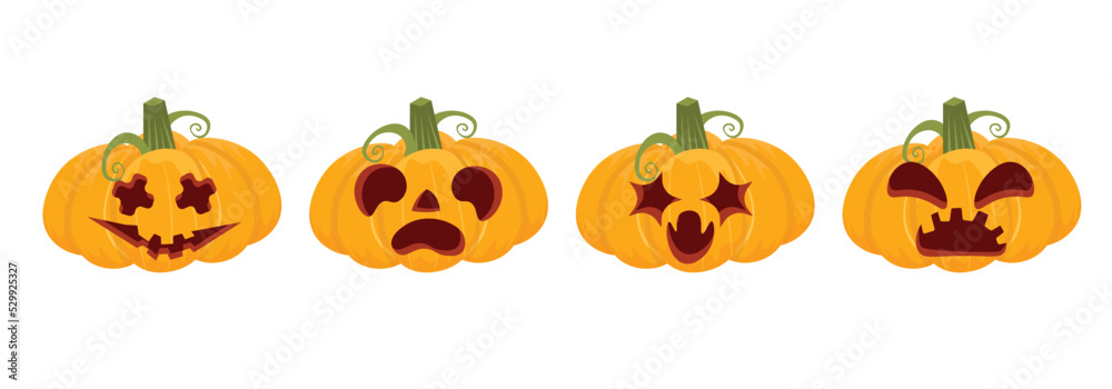 Premium Vector  Halloween scary face pumpkin or ghost