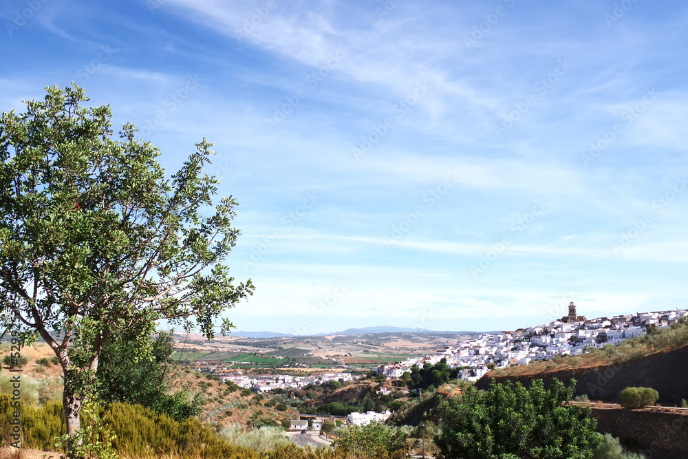 Landscape of Arcos de la Frontera in andalusia region, Spain