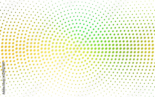 Light Green, Yellow vector modern geometrical circle abstract background.