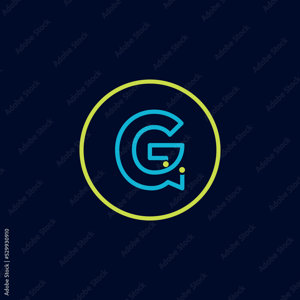 Circle IT logo letter tech software digital logo Circle IT logo letter tech software digital logo