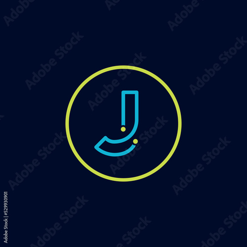 Circle IT logo letter tech software digital logo