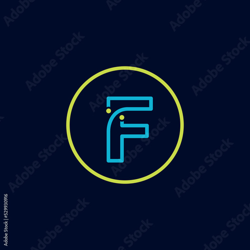 Circle IT logo letter tech software digital logo