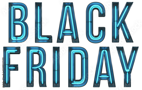 Black Friday 3D Neon text