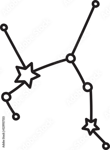 constellation doodle icon