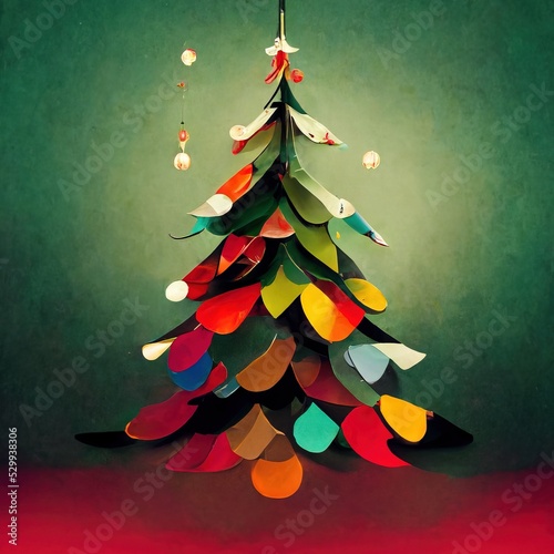 3D rendering of a Decoration for the Christmas tree on Christmas celebration day © Ibnu