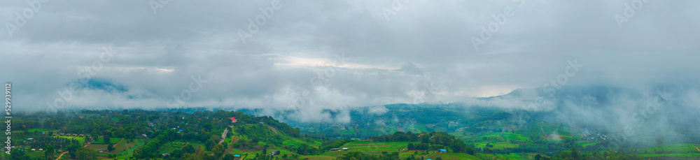 Banner Beautiful landscape mountain green field grass meadow white cloud blue sky on sunny day. panoramic Majestic green scenery big mountain hill cloudscape valley panorama view greenery countryside Banner Beautiful landscape mountain green field grass meadow white cloud blue sky on sunny day. panoramic Majestic green scenery big mountain hill cloudscape valley panorama view greenery countryside