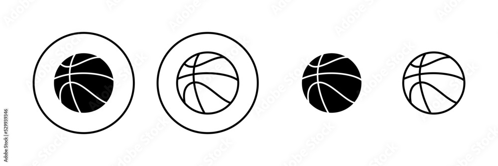 Basketball icon vector. Basketball ball sign and symbol Basketball icon vector. Basketball ball sign and symbol