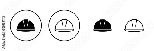 Helmet icon vector. Motorcycle helmet sign and symbol. Construction helmet icon. Safety helmet