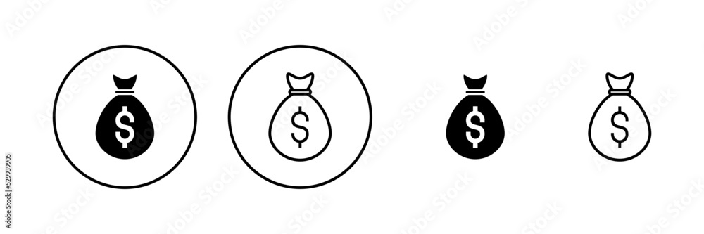 Money icon vector. Money sign and symbol Money icon vector. Money sign and symbol