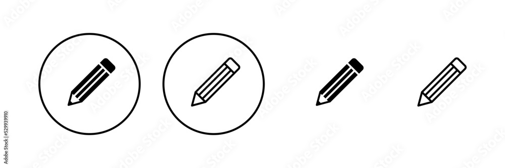 Pencil icon vector. pen sign and symbol. edit icon vector Pencil icon vector. pen sign and symbol. edit icon vector
