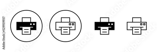 Print icon vector. printer sign and symbol