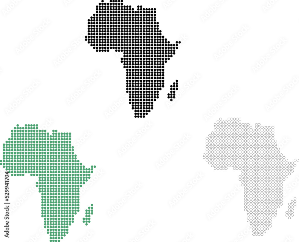 アフリカ（ドット）3カラーセット