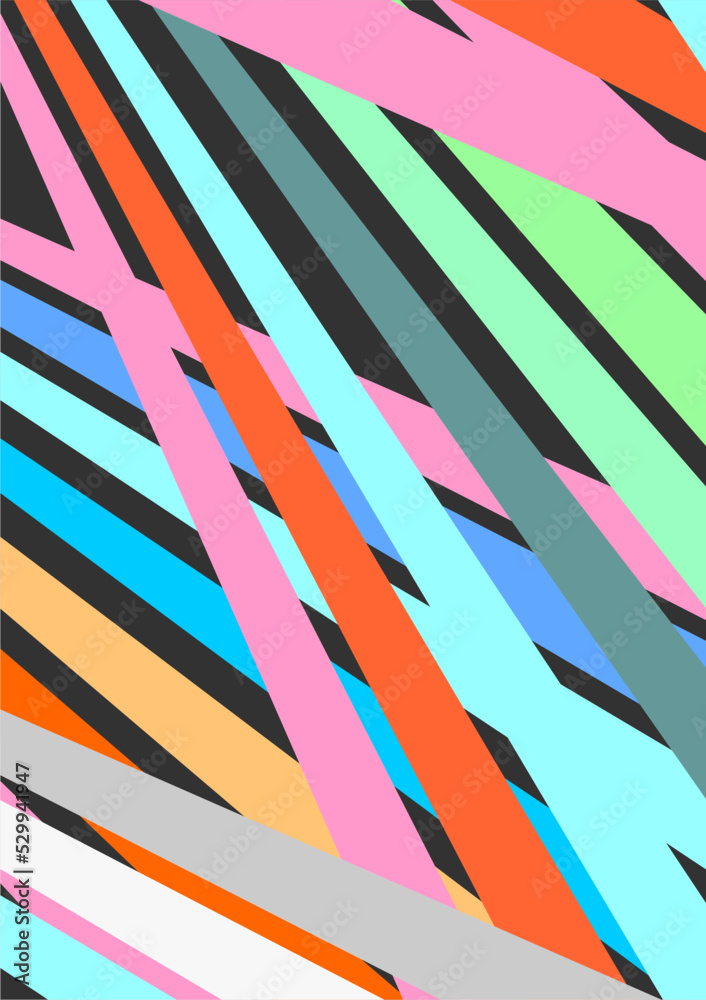 Obraz premium The background image uses lines and combinations, uses a variety of colors, can be used in graphics.
