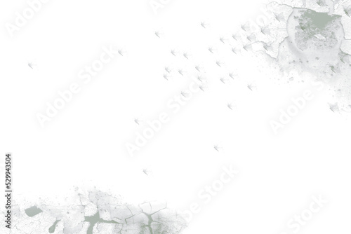  Gray color background with wall cracks, well editing montage display products and text present on butterfly Background illustration