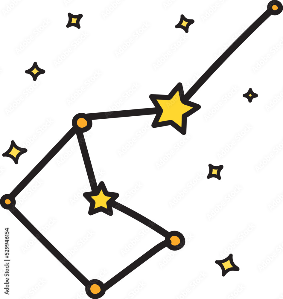 constellation filled color icon