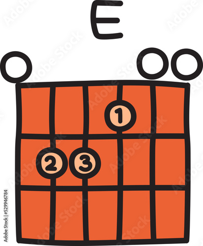 guitar chord doodle color