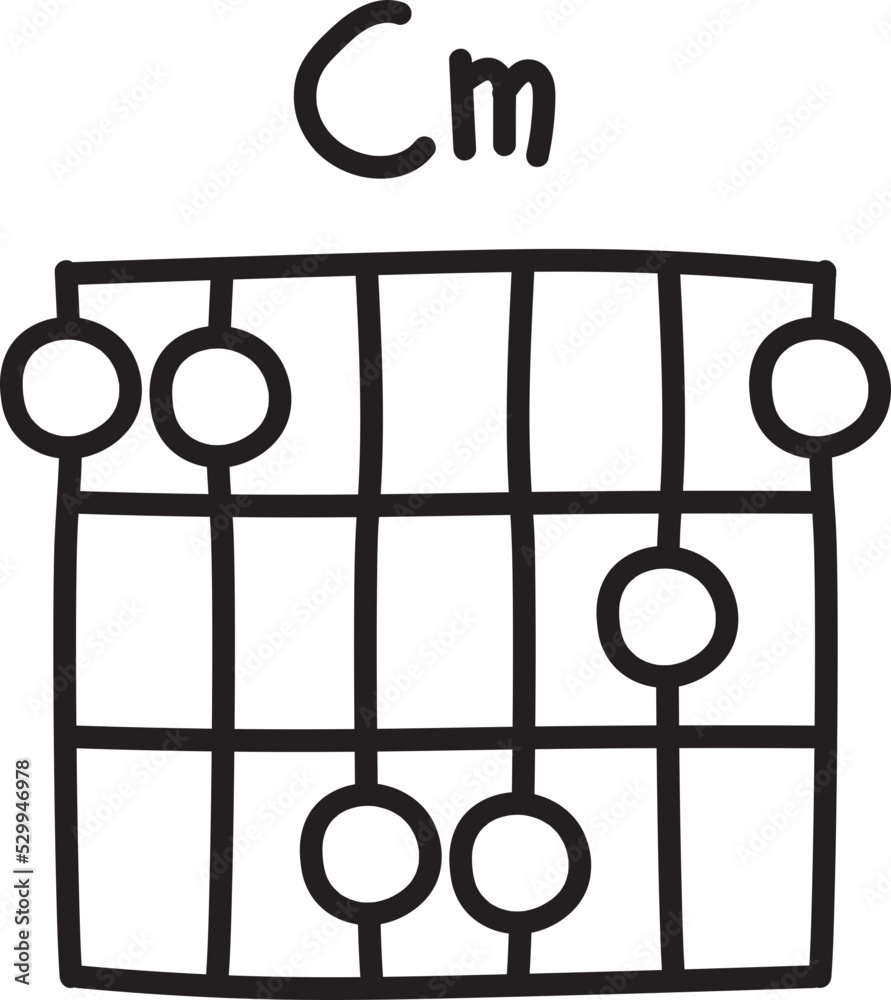 guitar chord doodle