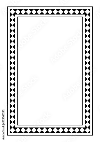 Vector Page border A4 design for project.