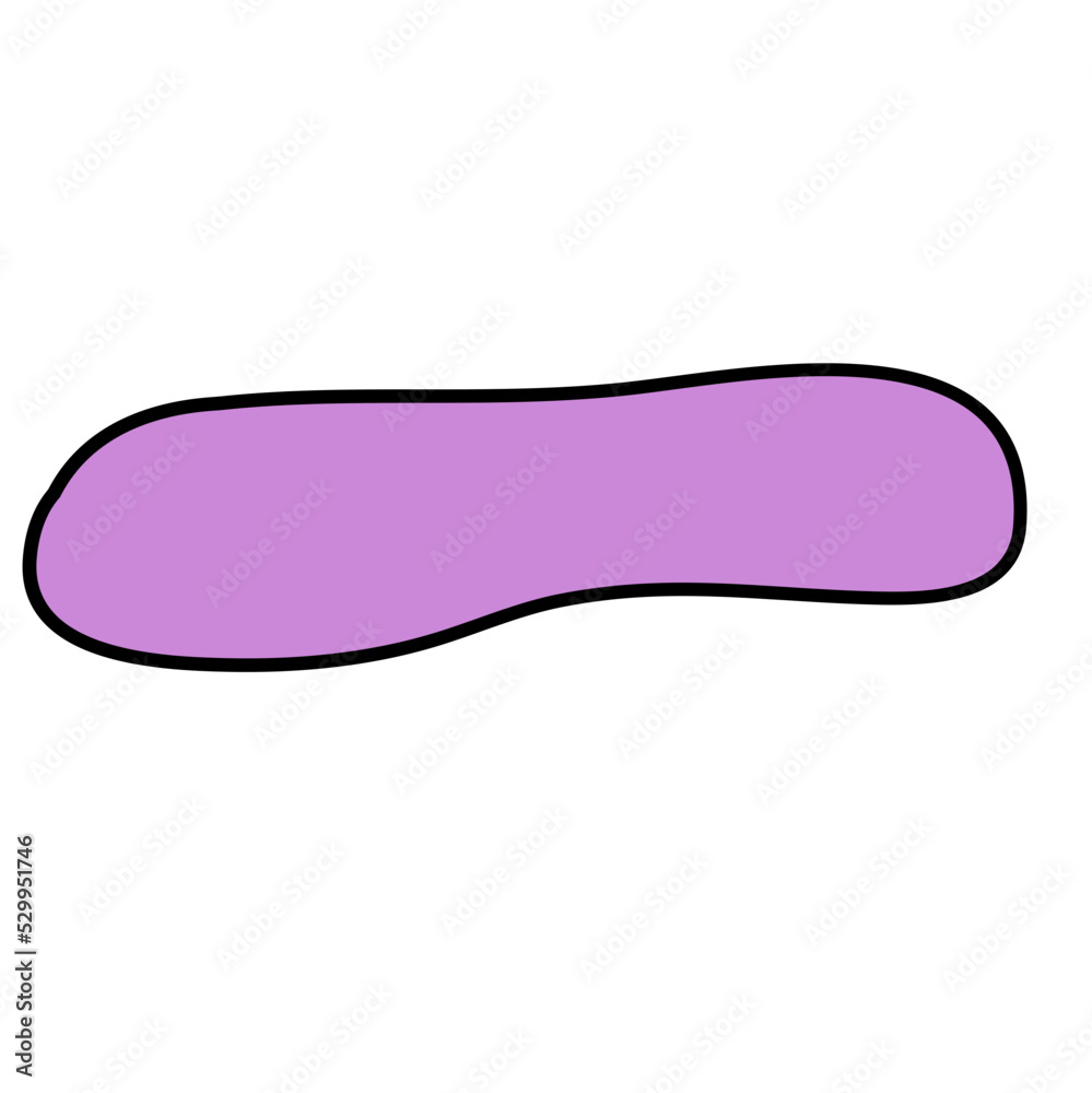 Abstract long blob line shape hand drawn Abstract long blob line shape hand drawn