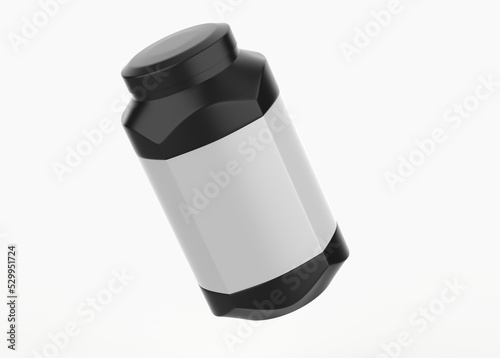 3L jar Mockup Isolated On White Background. 3d illustration