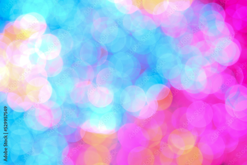  Colorful of lights and bokeh background.