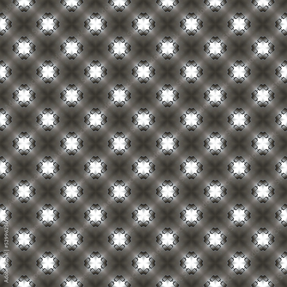 Fototapeta premium Abstract seamless pattern illustration for fabric, cloth, package, wall, decoration, furniture, printing media, cover design. Black background design.