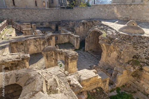 Shirvanshahs bath houses. Shirvanshahs palace, Icheri Sheher (old town), Baku city, Azerbaijan.