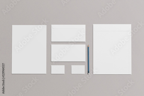 stationary blank mockup