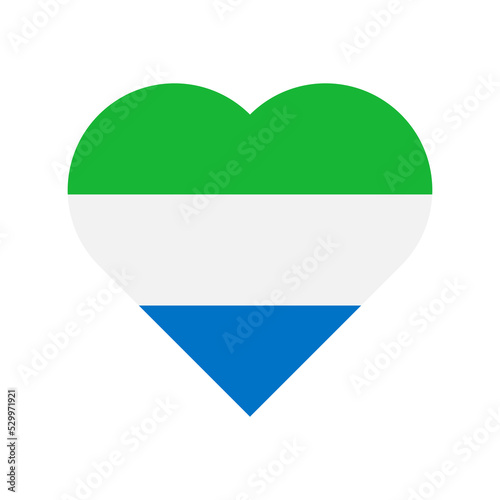 Sierra Leone vector flag heart on white background Free Download Sierra Leone vector flag heart on white background - GFXLoad