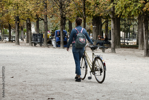Wallpaper Mural person riding a bicycle Torontodigital.ca
