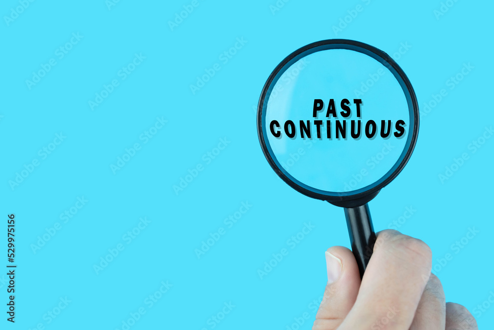 Focused on learning English language. Basic English tenses. Past continuous under magnifying glass. Grammar content for teacher and student. Focused on learning English language. Basic English tenses. Past continuous under magnifying glass. Grammar content for teacher and student.