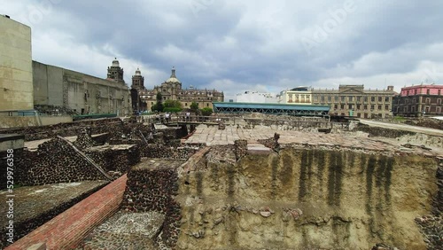 Timelapse Templo Mayor Main Temple Mexico People Capital City Tenochtitlan Aztec Culture photo