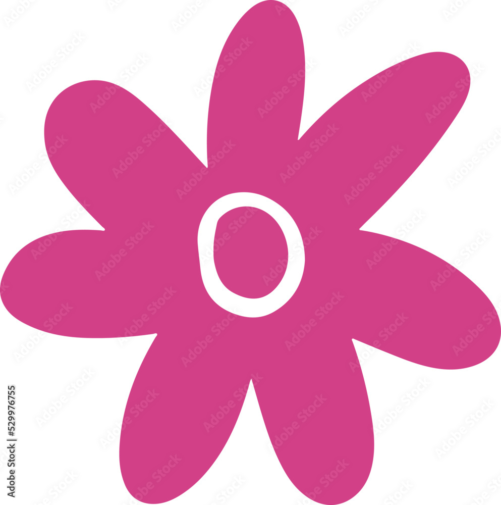 Vector abstract image of a pink flower. Hand drawn. Design element. Vector abstract image of a pink flower. Hand drawn. Design element.