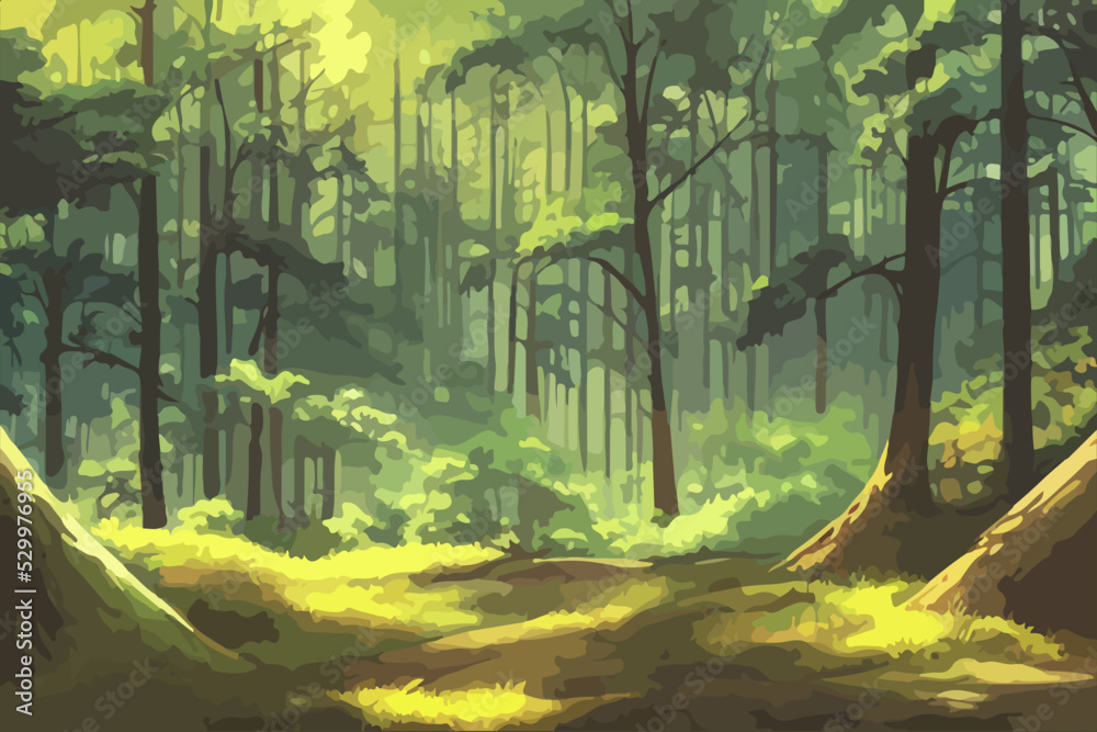 Anime girl forest wallpaper  KDE Store