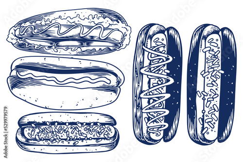food engraving hand drawing...