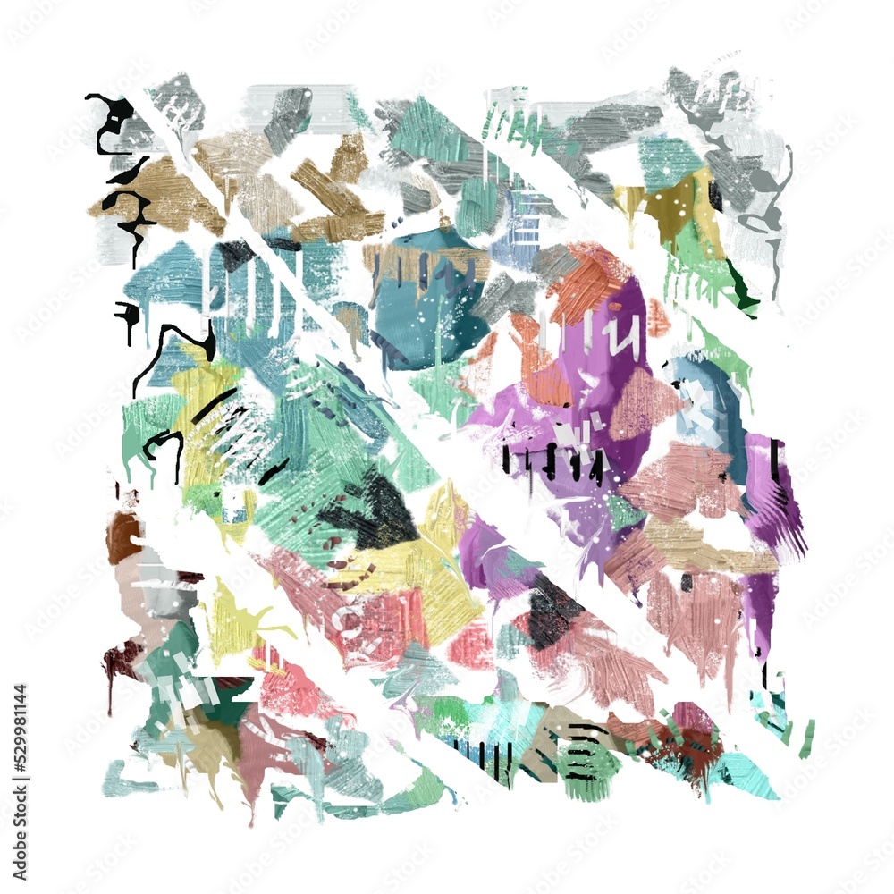 Fototapeta premium Abstract digital painting