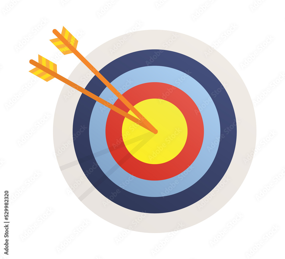 Target with an arrow flat icon concept market goal vector picture image. Concept target market, audience, group, consumer. Vector stock illustration. Target with an arrow flat icon concept market goal vector picture image. Concept target market, audience, group, consumer. Vector stock illustration.
